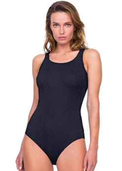 Gottex Jazz Mastectomy High Neck Swimsuit -Fashion Swimwear Store gx Gottex Jazz Mastectomy High Neck Swimsuit Black