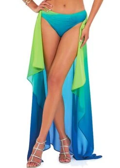Roidal Brasil Venus Ombre Pareo 6 Roidal Brasil Venus Ombre Pareo -Fashion Swimwear Store ro Roidal Brasil Venus Ombre Pareo Green Teal