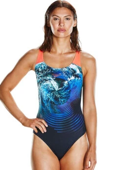 Speedo Storm Flow Digital Powerback Swimsuit