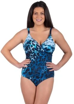 Seaspray Mauritius Leopard Mock Wrap Swimsuit